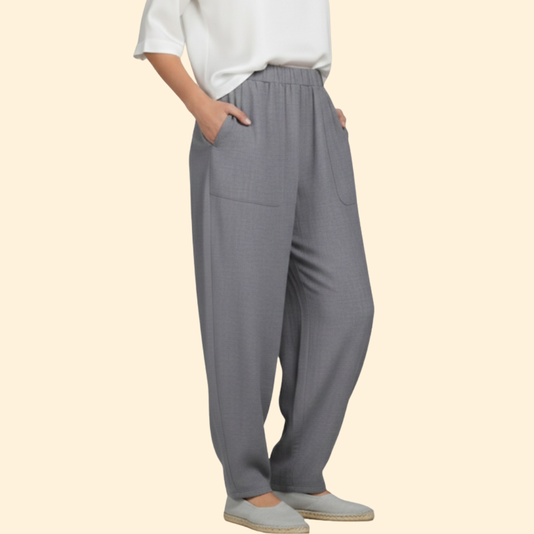 Women's Wide-Leg Palazzo Trousers with Pockets