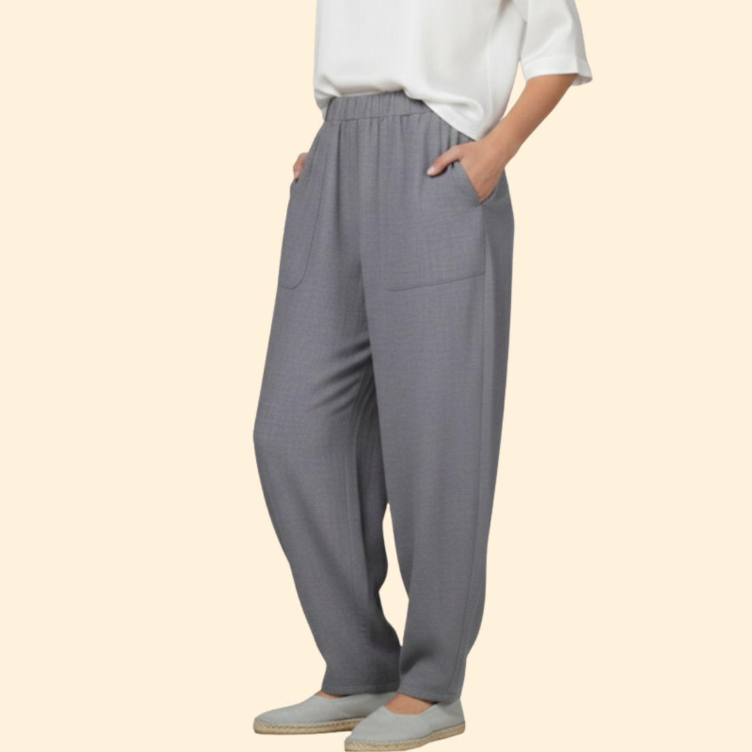 Women's Wide-Leg Palazzo Trousers with Pockets