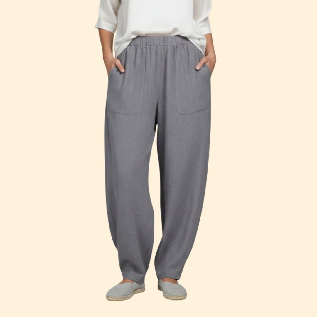 Women's Wide-Leg Palazzo Trousers with Pockets