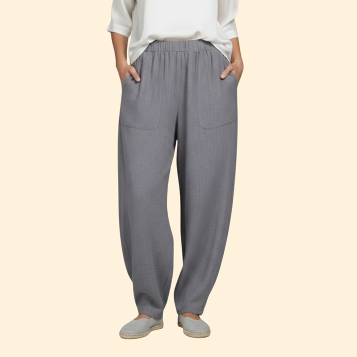 Women's Wide-Leg Palazzo Trousers with Pockets
