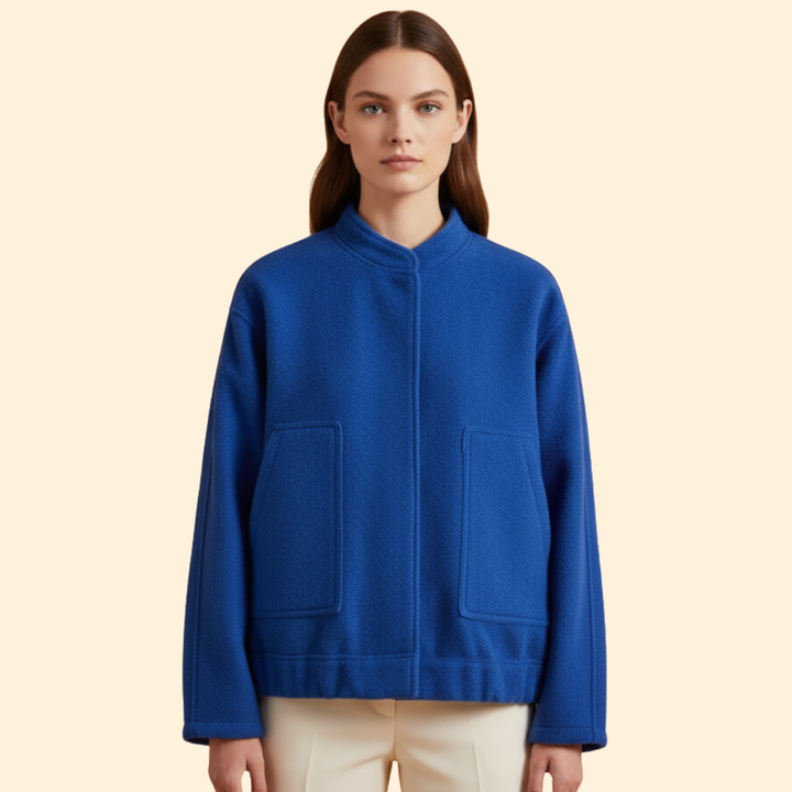 Women’s Wool Blend Bomber Jacket