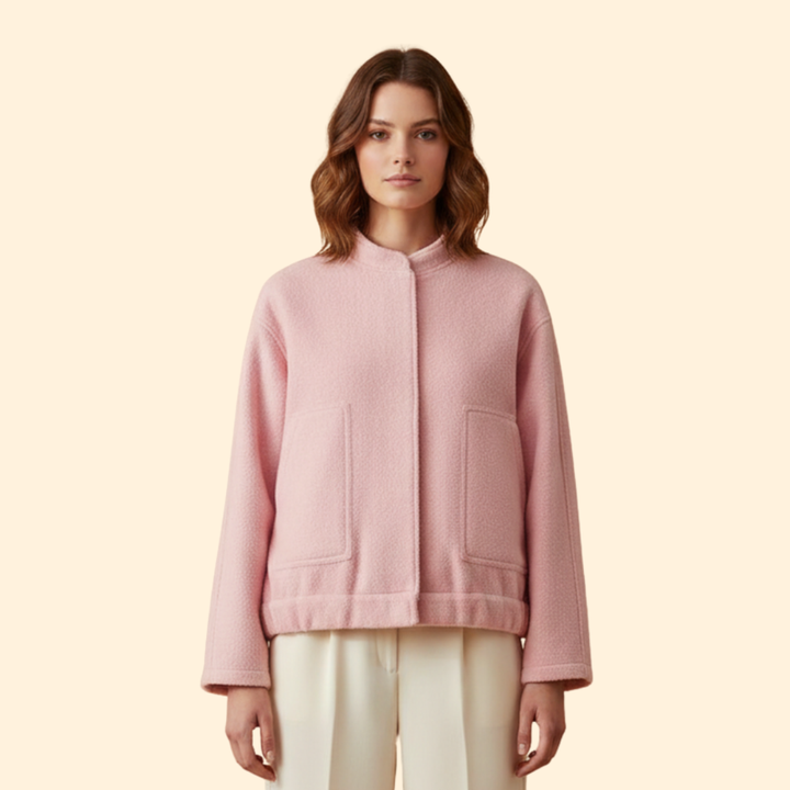 Women’s Wool Blend Bomber Jacket