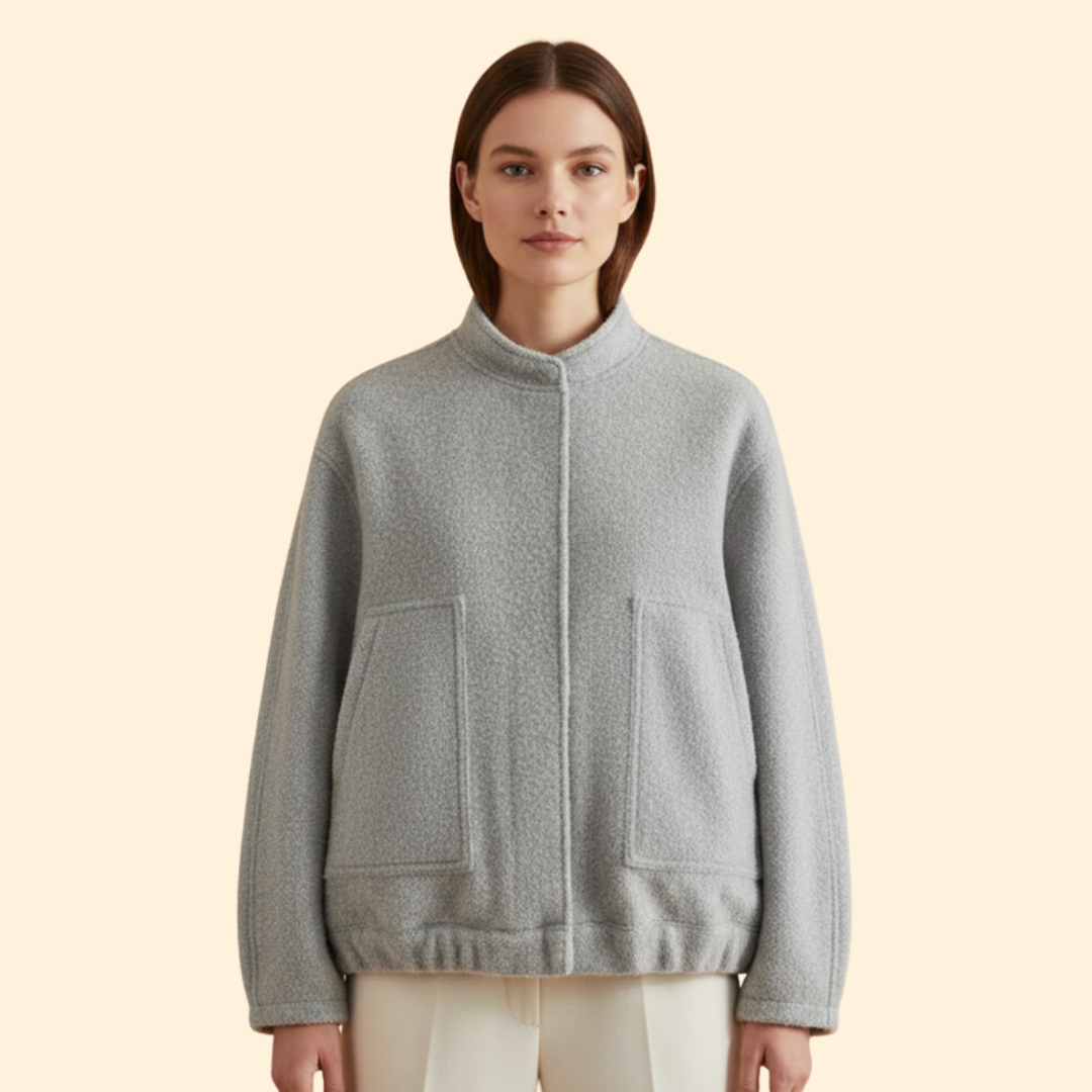 Women’s Wool Blend Bomber Jacket