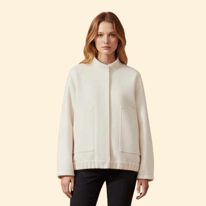 Women’s Wool Blend Bomber Jacket