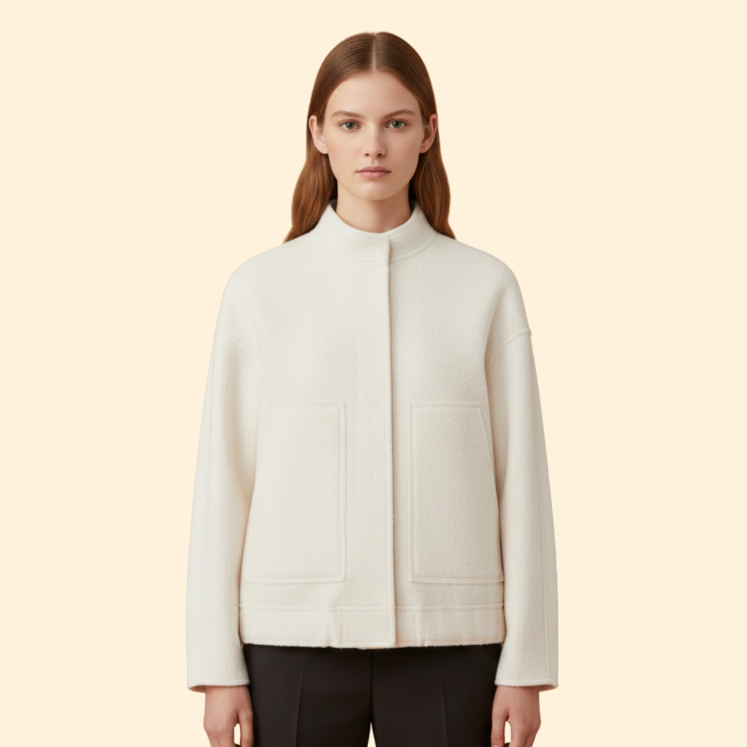 Women’s Wool Blend Bomber Jacket