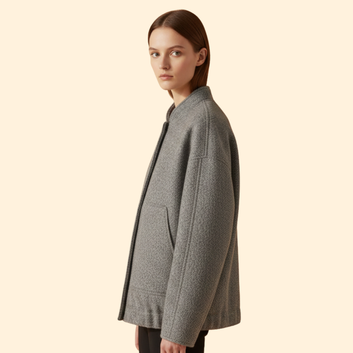 Women’s Wool Blend Bomber Jacket