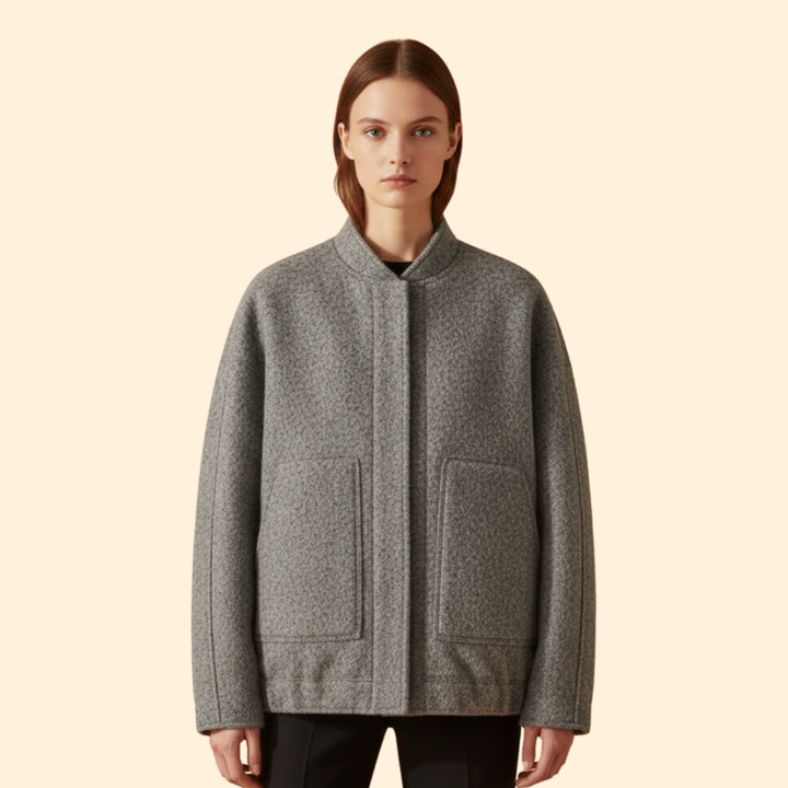 Women’s Wool Blend Bomber Jacket