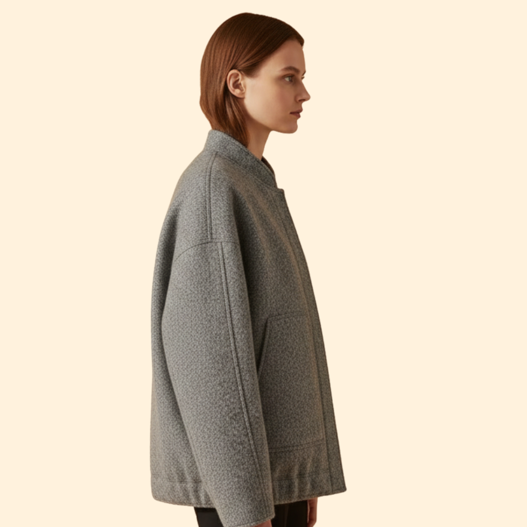 Women’s Wool Blend Bomber Jacket