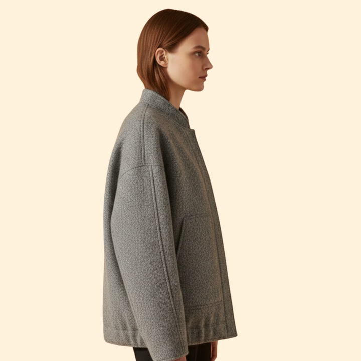 Women’s Wool Blend Bomber Jacket