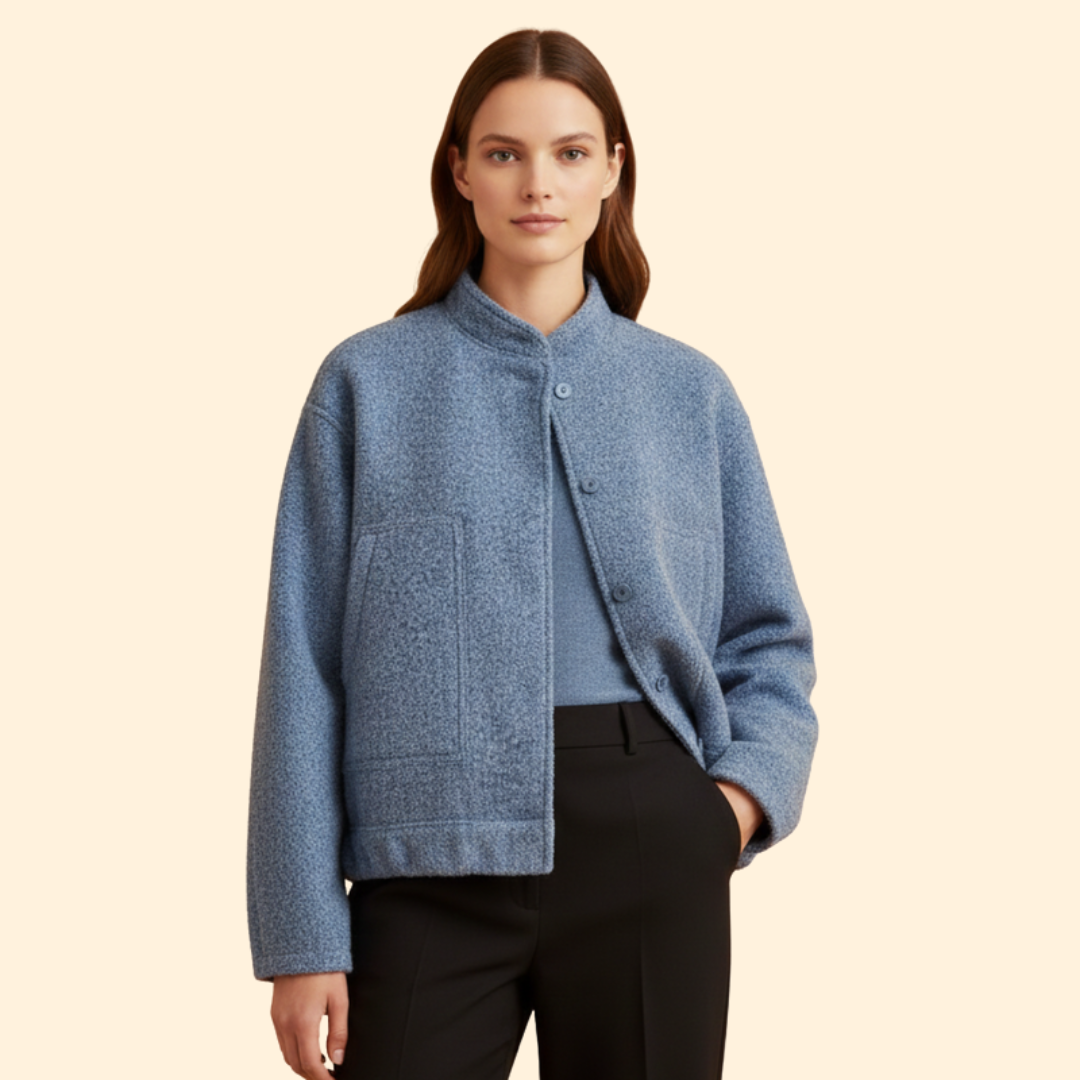 Women’s Wool Blend Bomber Jacket