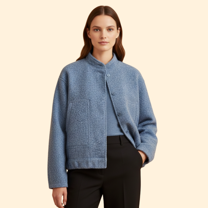 Women’s Wool Blend Bomber Jacket