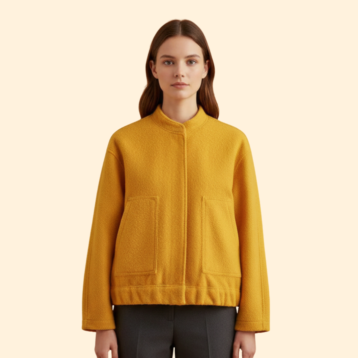 Women’s Wool Blend Bomber Jacket