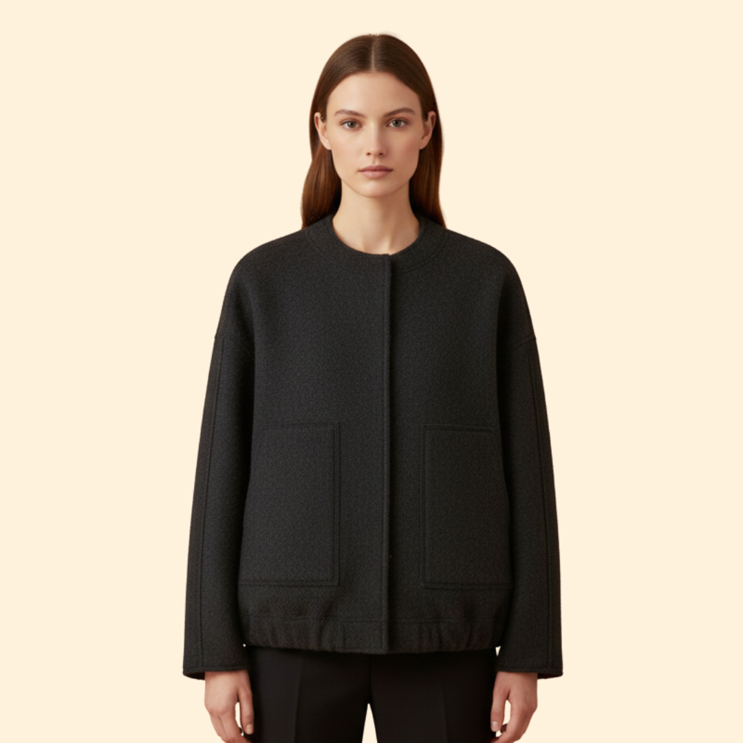 Women’s Wool Blend Bomber Jacket