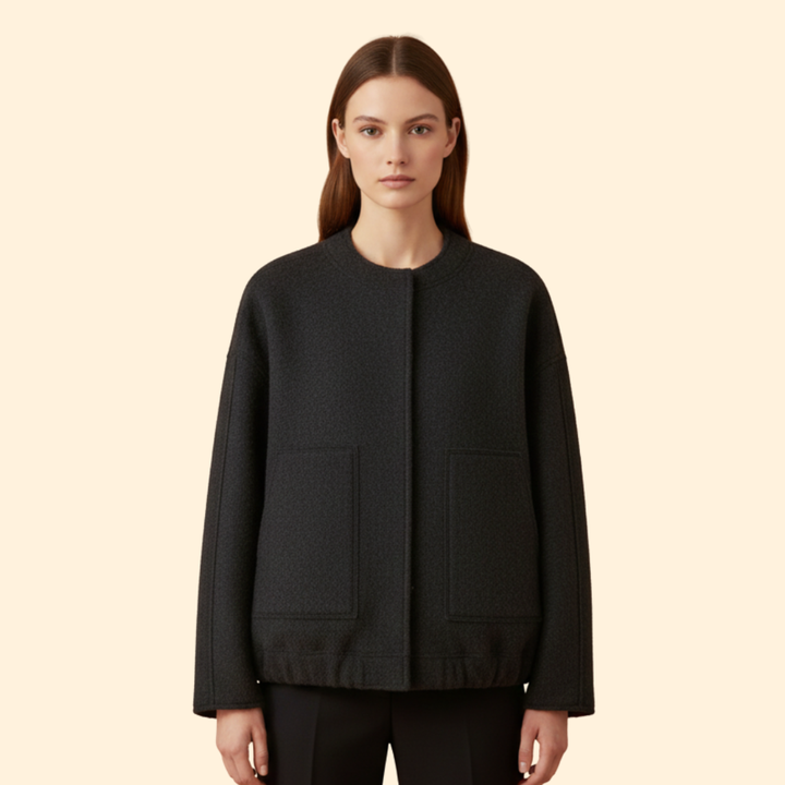 Women’s Wool Blend Bomber Jacket