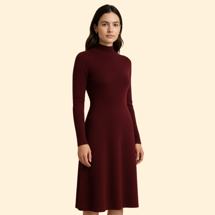 Women’s Midi Dress Long Sleeve