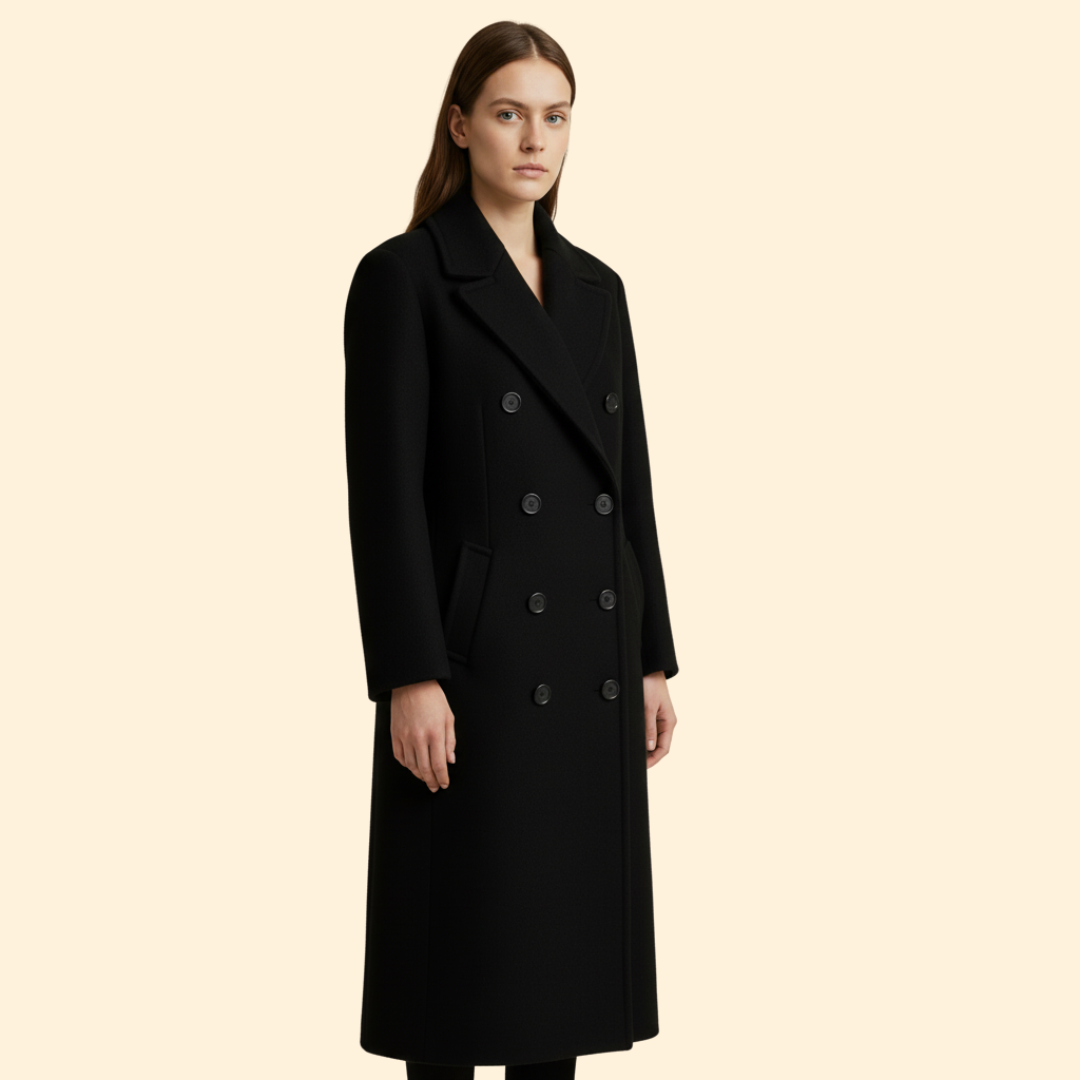 Women’s Overcoat Button Closure