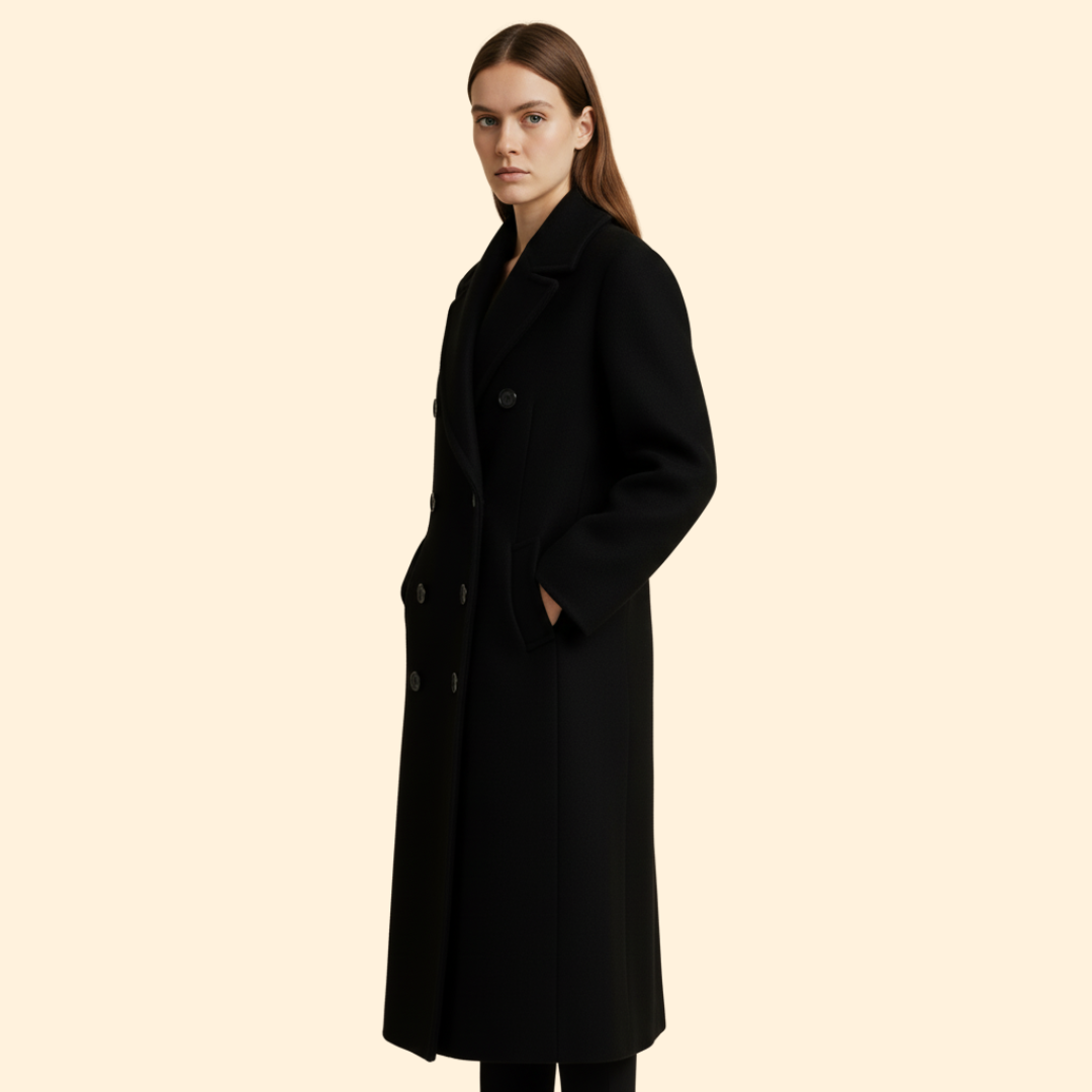 Women’s Overcoat Button Closure