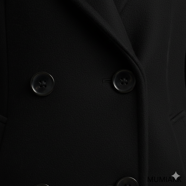 Women’s Overcoat Button Closure