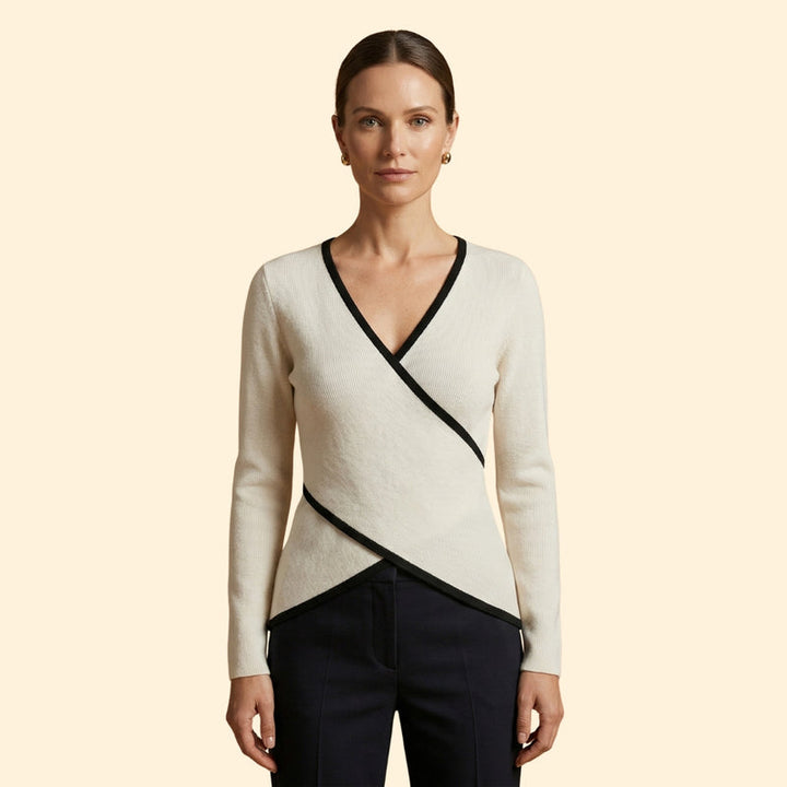 Women's Wrap Knit Top