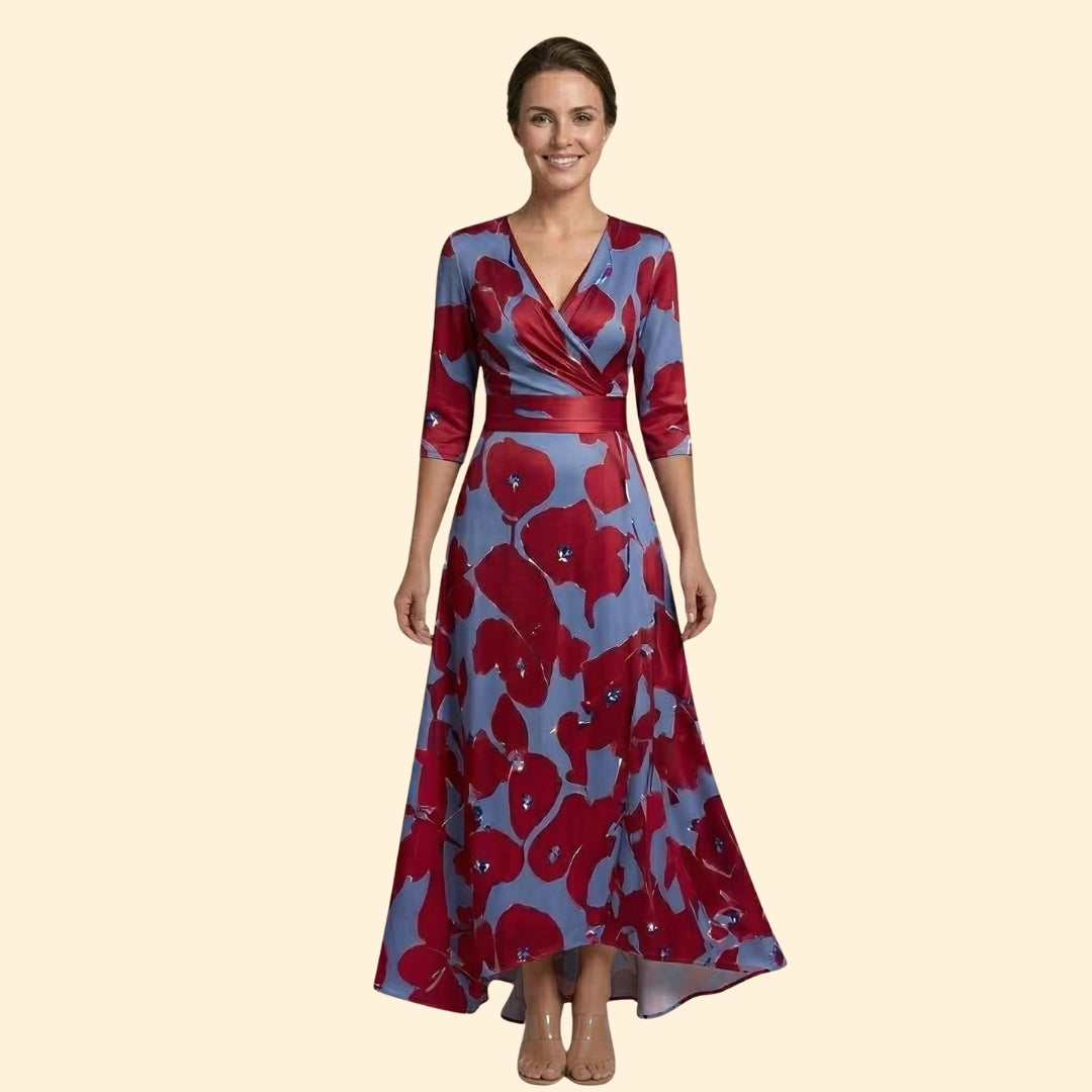 Women's Wrap Midi Dress