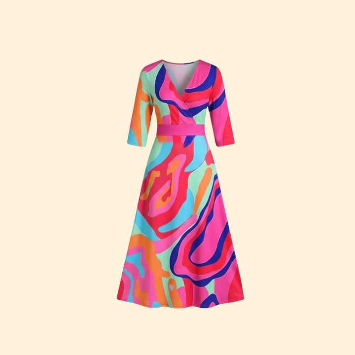 Women's Wrap Midi Dress