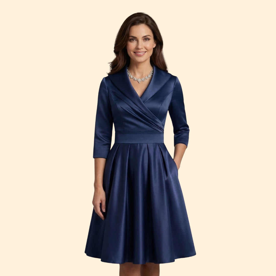 Women’s Wrap Waist Midi Dress
