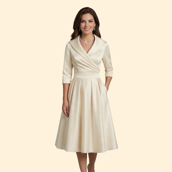 Women’s Wrap Waist Midi Dress