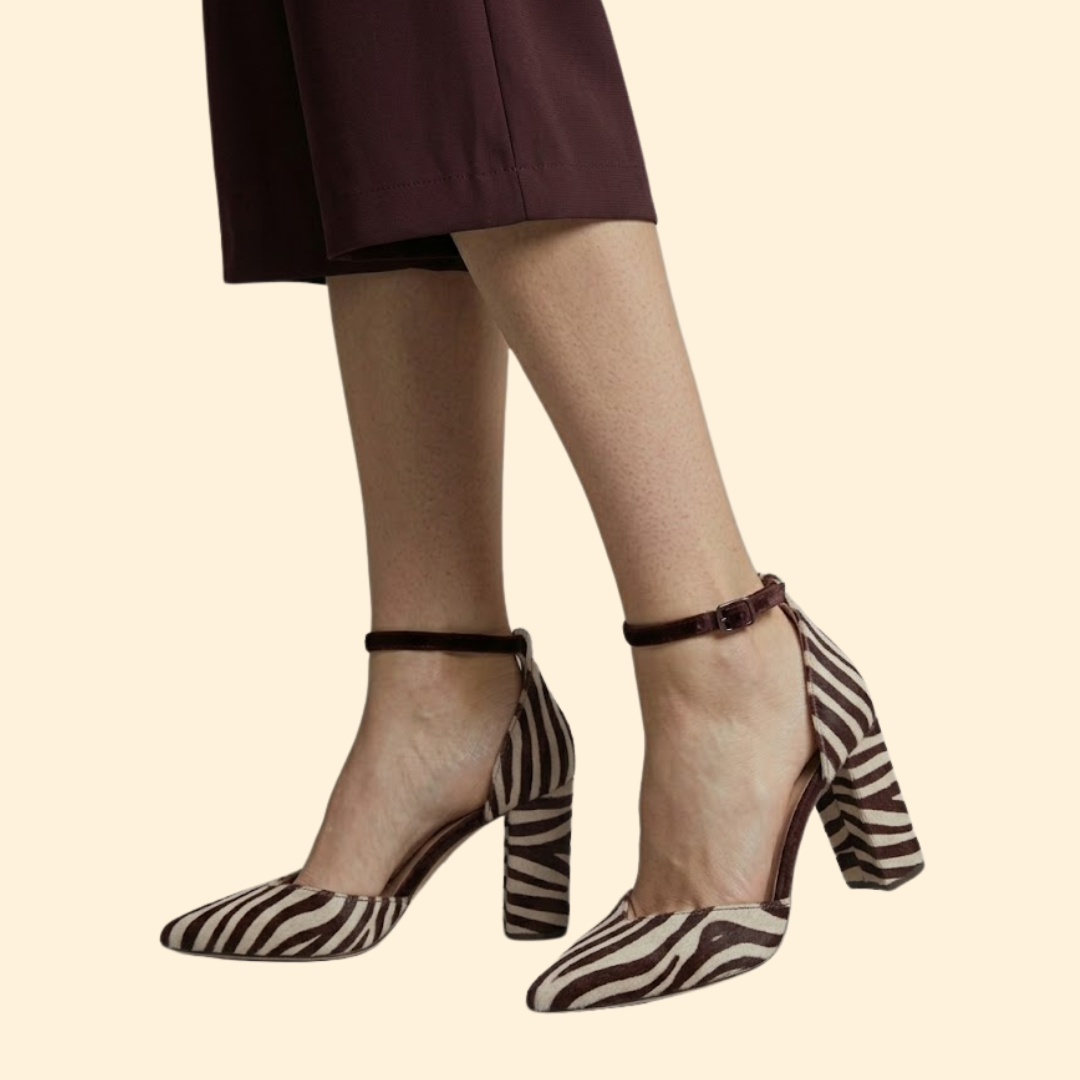 Women's Zebra Sandals with Strap