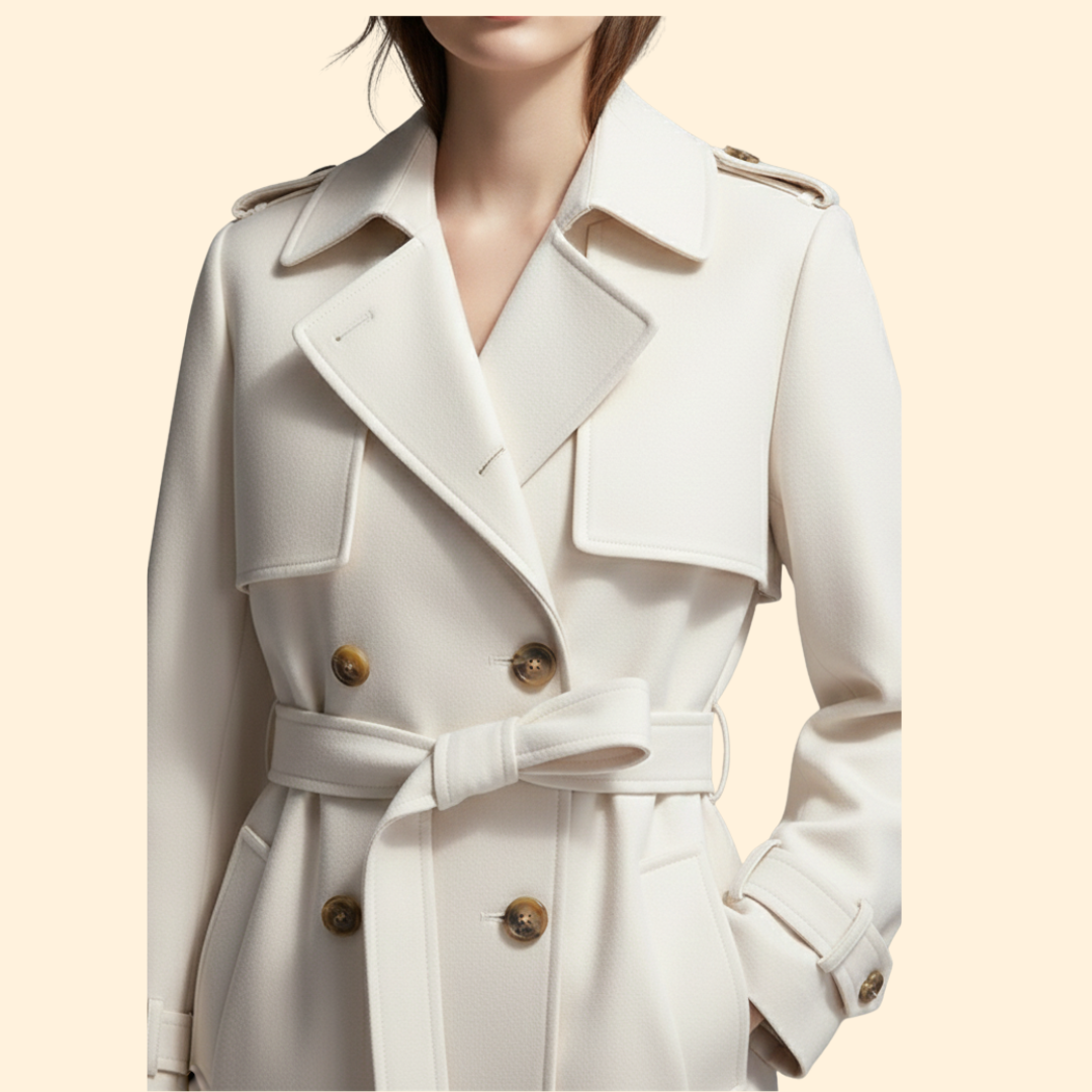 Women's Belt Trench Coat Modern Flow