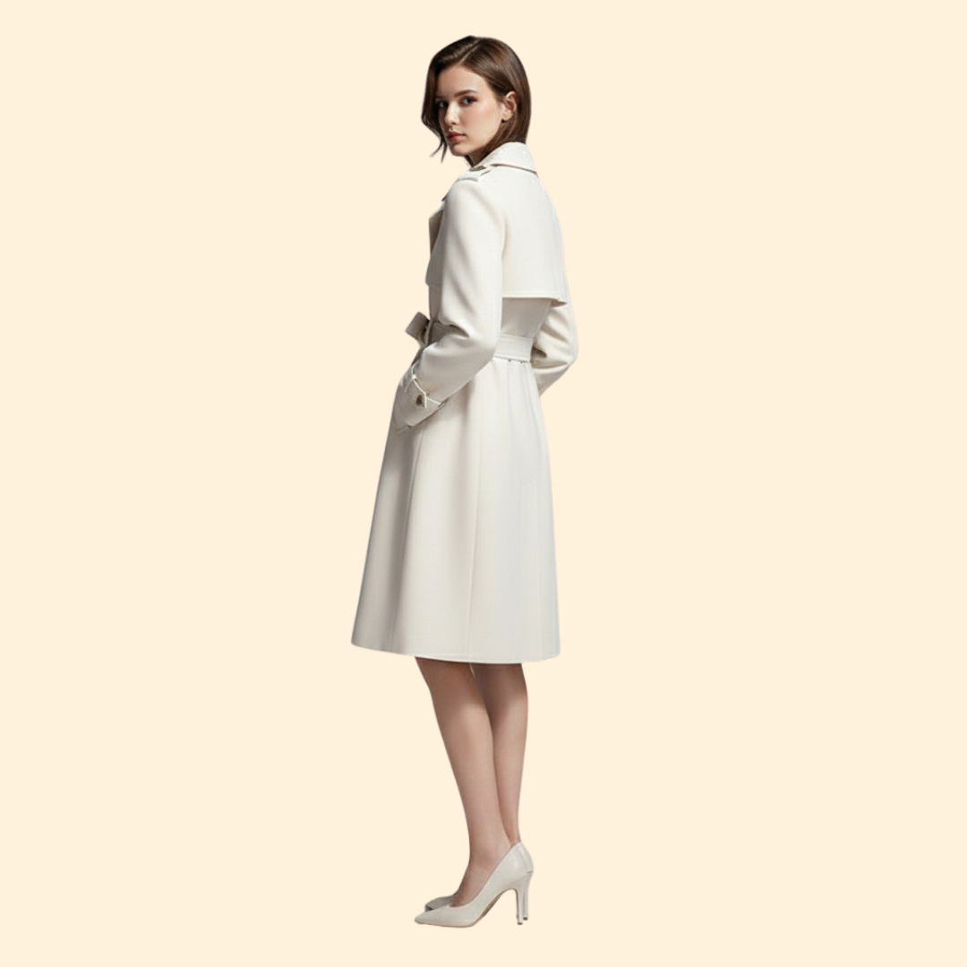 Women's Belt Trench Coat Modern Flow