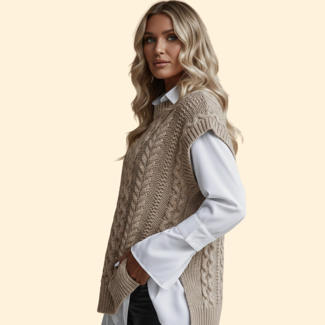 Women’s Cable Knit Vest
