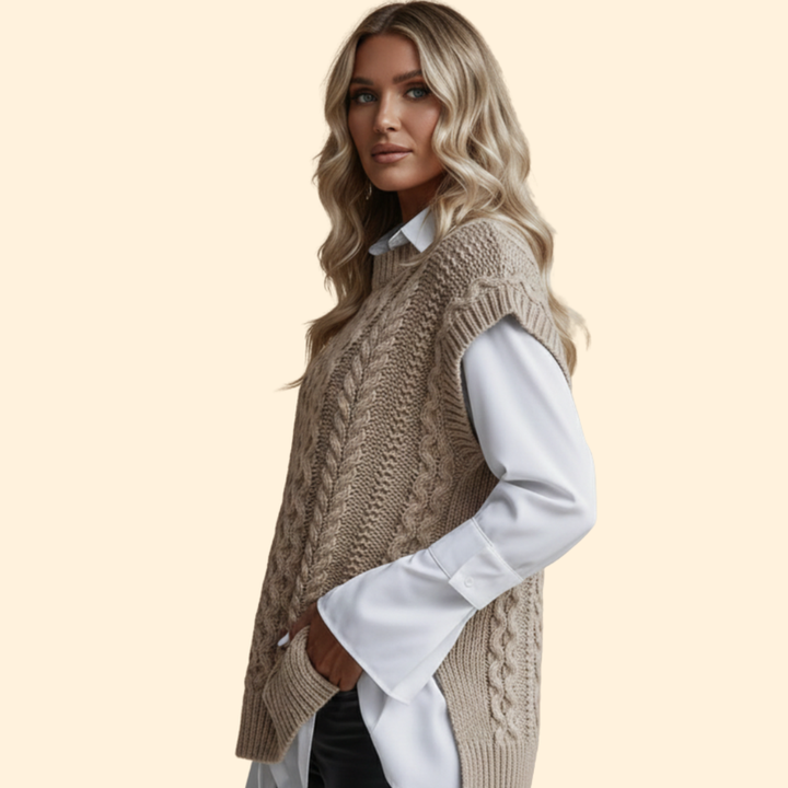Women’s Cable Knit Vest