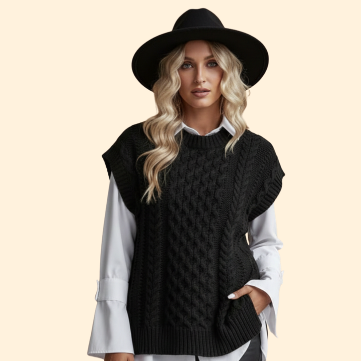 Women’s Cable Knit Vest