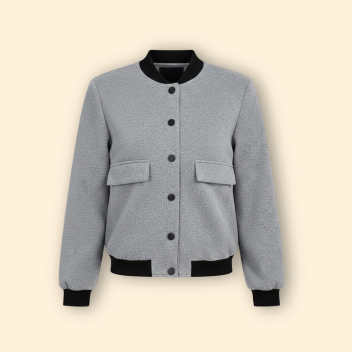 Women’s Casual Block Bomber Jacket