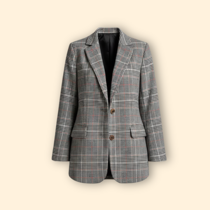 Women's Checkered Blazer