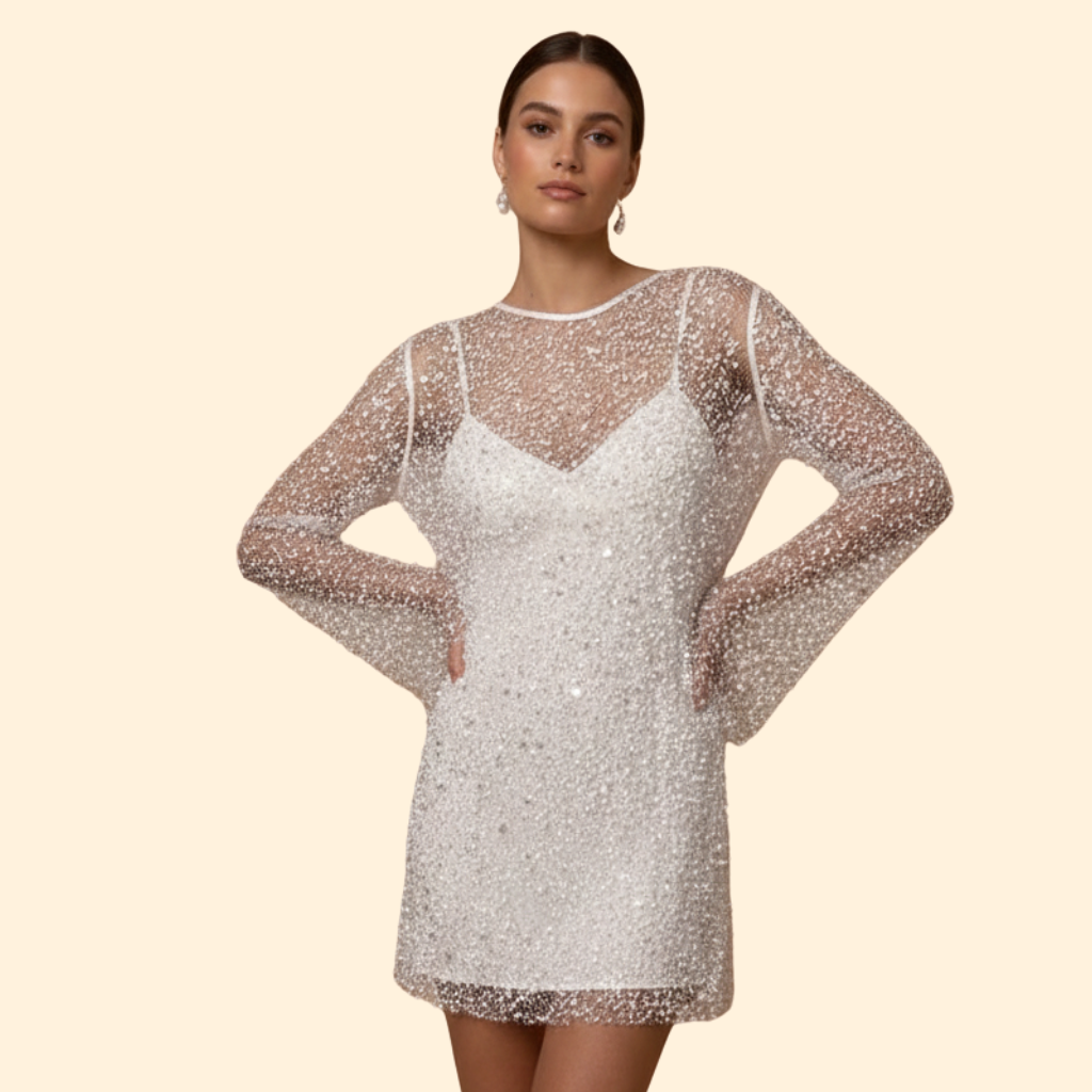 Women’s Chic Mesh Two-Piece Dress