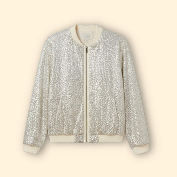 Women’s Chic Sequined Bomber Jacket