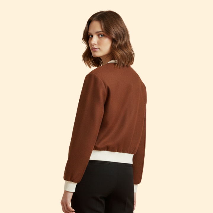 Women’s Contrast Trim Bomber Jacket