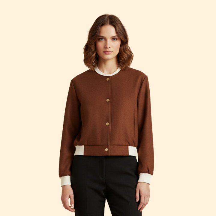 Women’s Contrast Trim Bomber Jacket