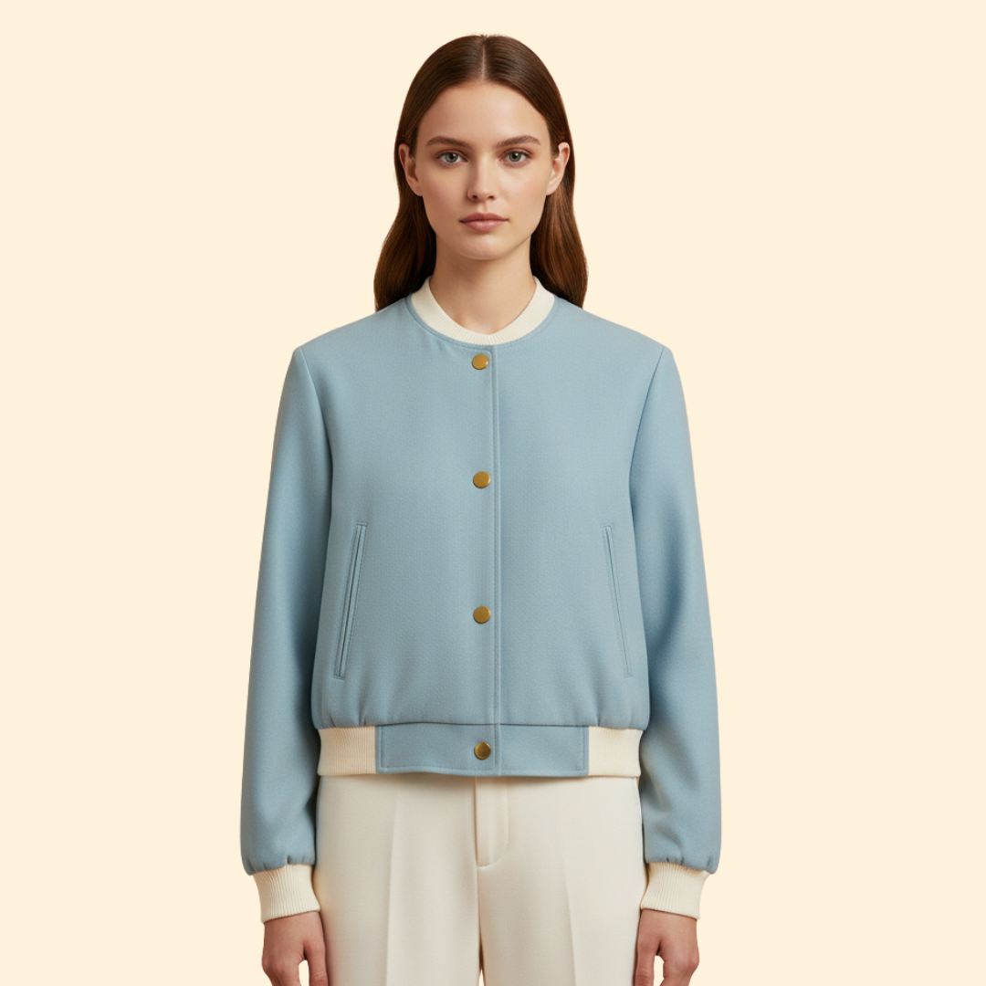 Women’s Contrast Trim Bomber Jacket