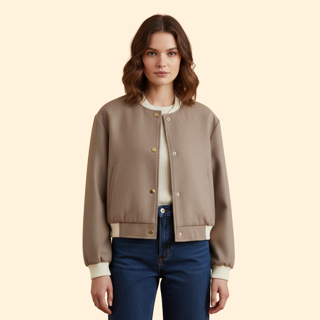 Women’s Contrast Trim Bomber Jacket