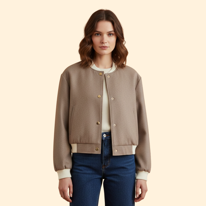 Women’s Contrast Trim Bomber Jacket