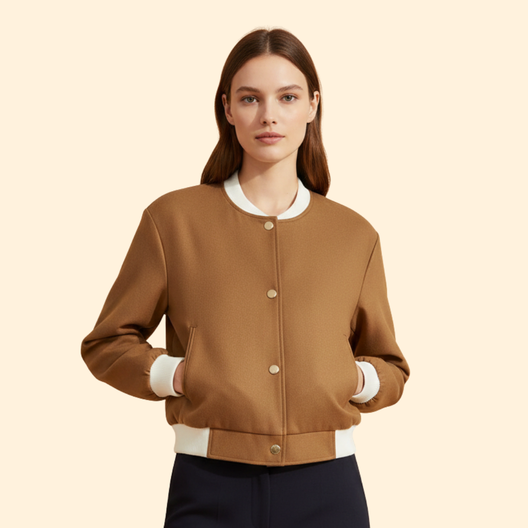 Women’s Contrast Trim Bomber Jacket