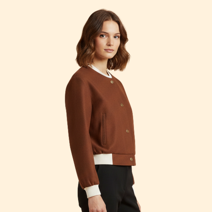 Women’s Contrast Trim Bomber Jacket