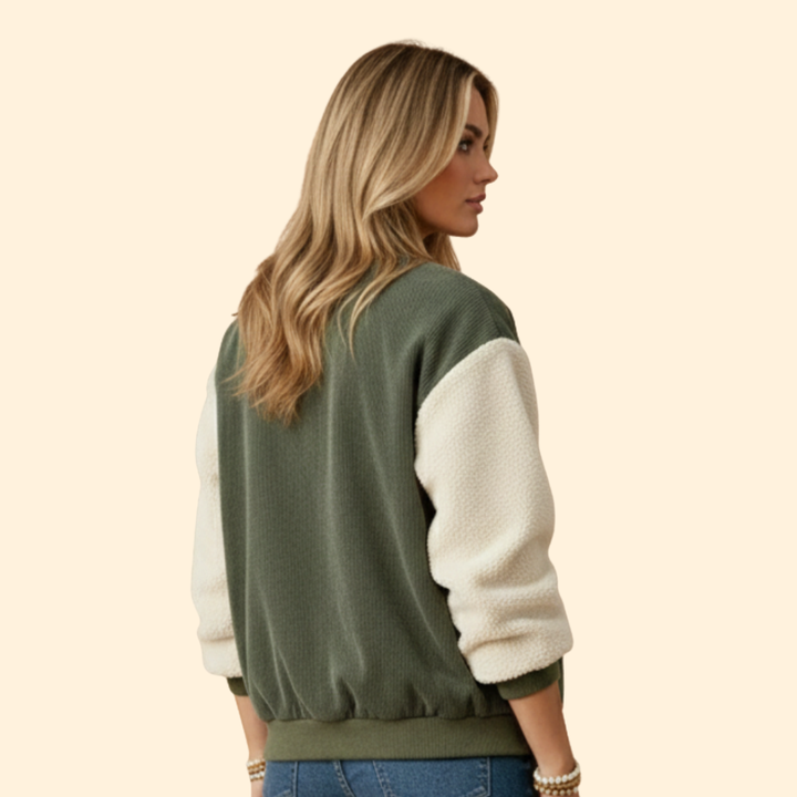 Women’s Corduroy Sherpa Bomber Jacket