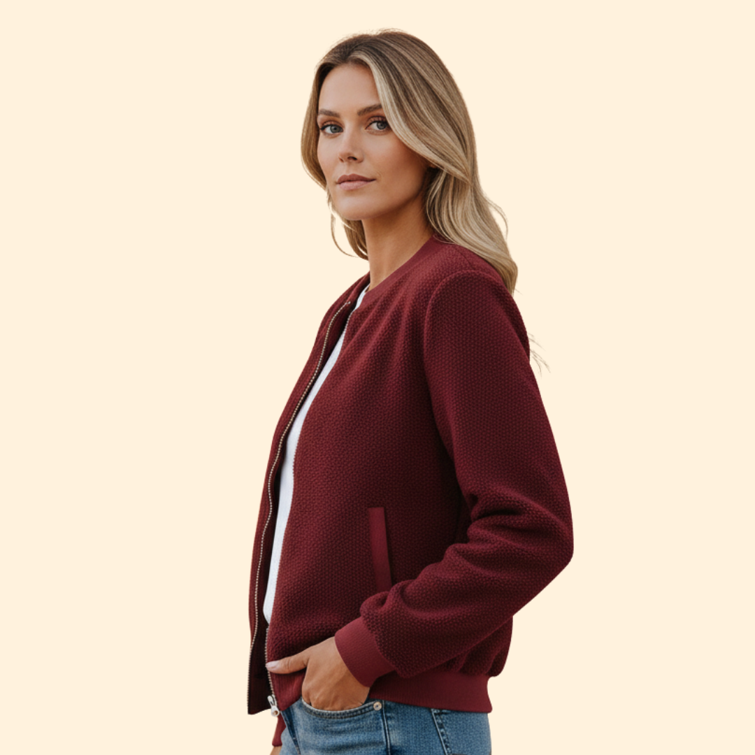 Women’s Cozy Fleece Bomber Jacket