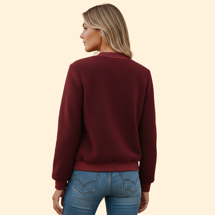 Women’s Cozy Fleece Bomber Jacket