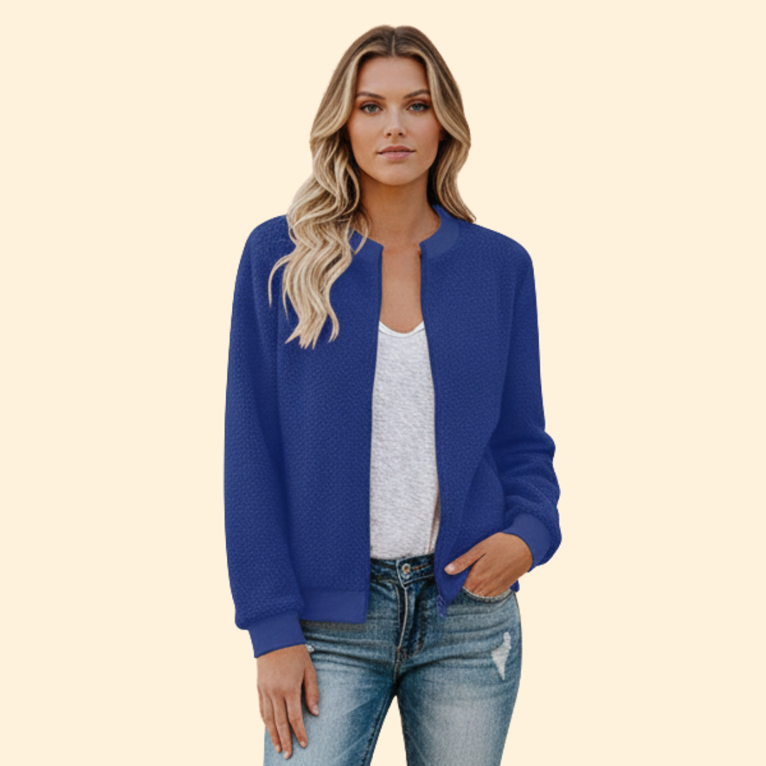 Women’s Cozy Fleece Bomber Jacket