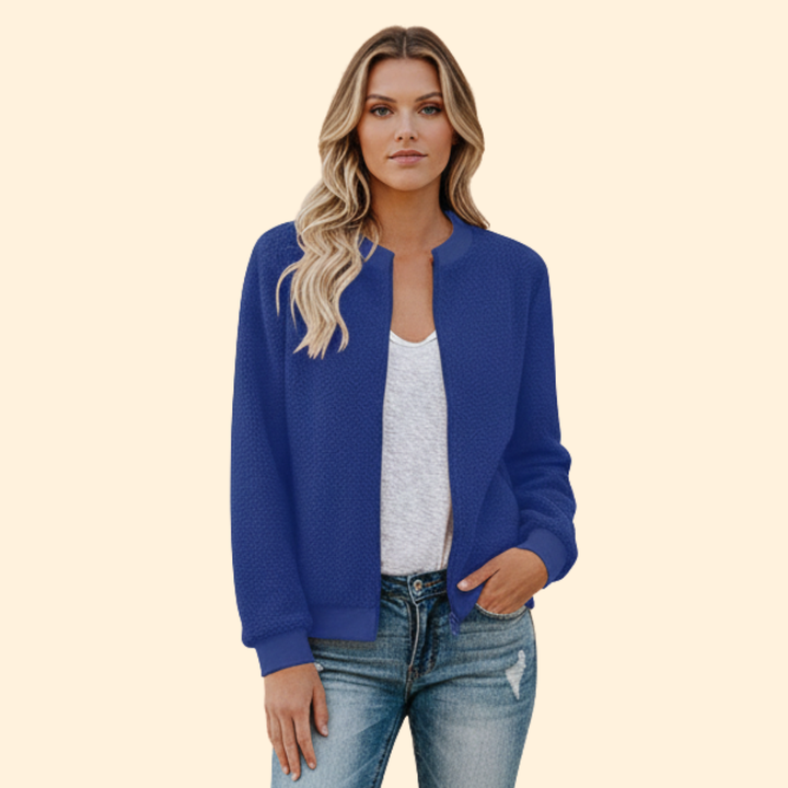 Women’s Cozy Fleece Bomber Jacket
