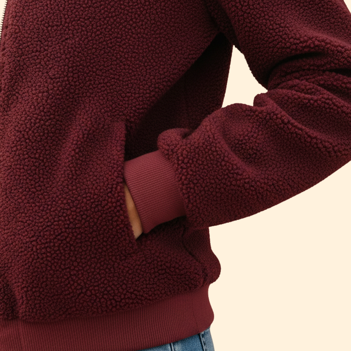 Women’s Cozy Fleece Bomber Jacket